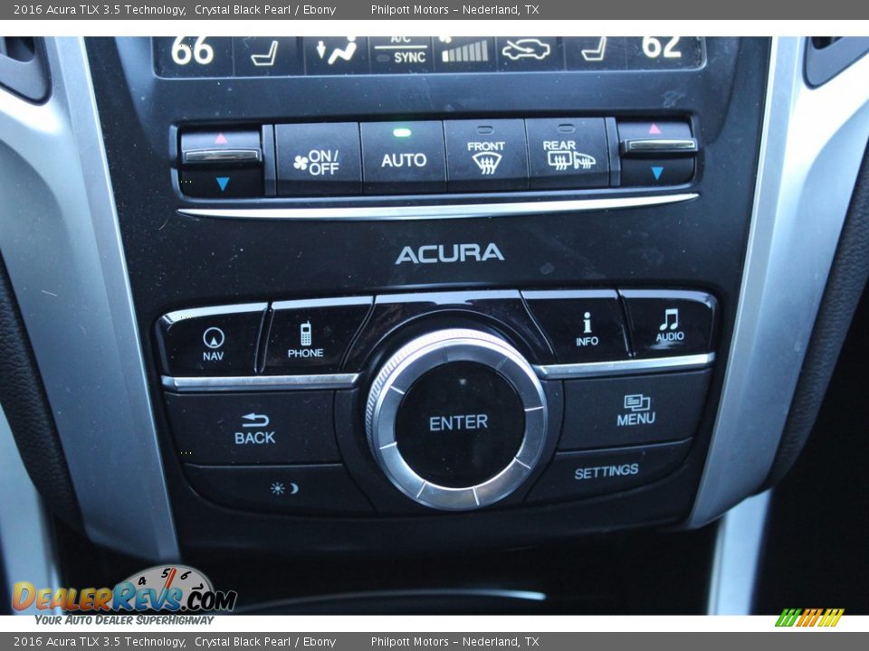 2016 Acura TLX 3.5 Technology Crystal Black Pearl / Ebony Photo #21