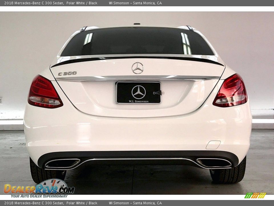 2018 Mercedes-Benz C 300 Sedan Polar White / Black Photo #3