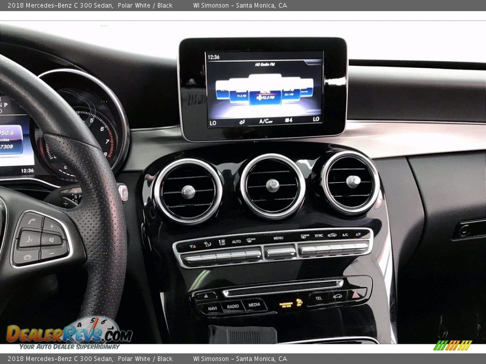 2018 Mercedes-Benz C 300 Sedan Polar White / Black Photo #5