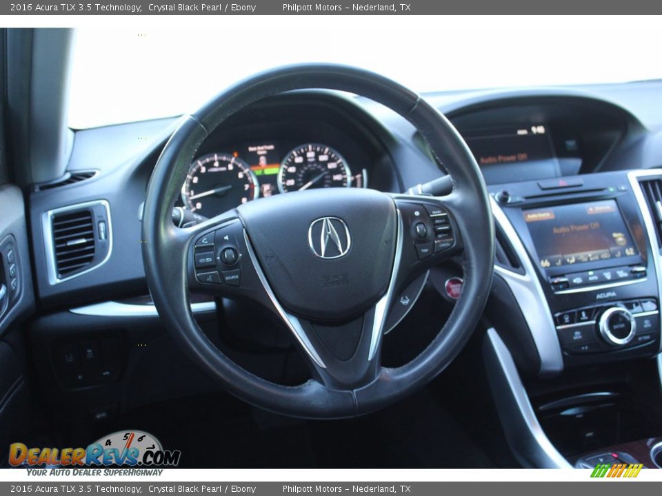 2016 Acura TLX 3.5 Technology Crystal Black Pearl / Ebony Photo #26