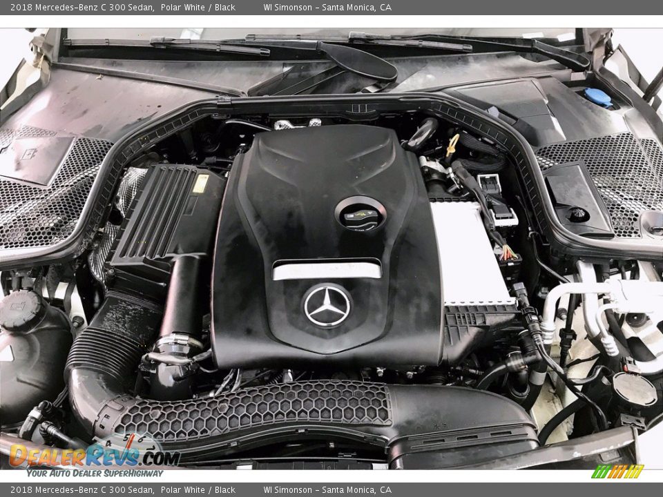 2018 Mercedes-Benz C 300 Sedan Polar White / Black Photo #9