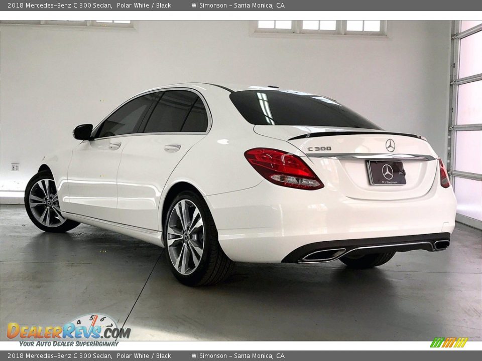 2018 Mercedes-Benz C 300 Sedan Polar White / Black Photo #10