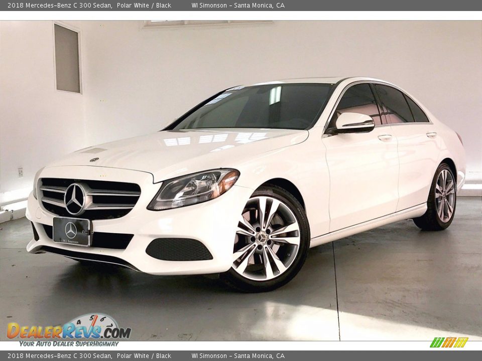 2018 Mercedes-Benz C 300 Sedan Polar White / Black Photo #12