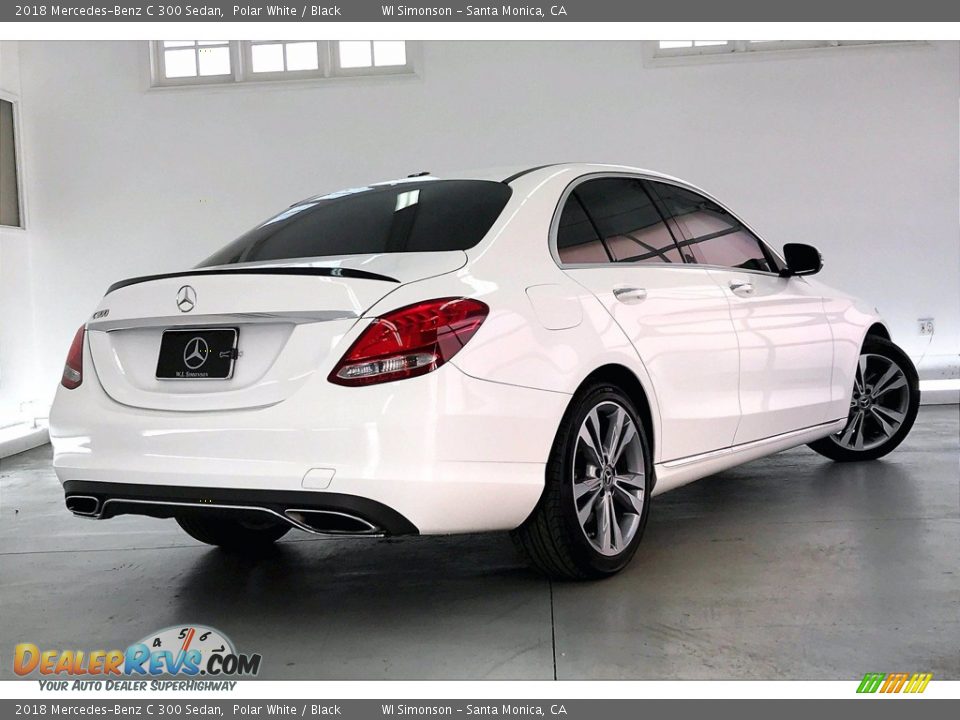 2018 Mercedes-Benz C 300 Sedan Polar White / Black Photo #13