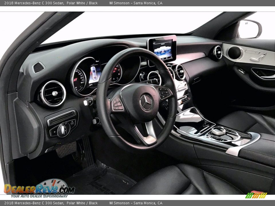 2018 Mercedes-Benz C 300 Sedan Polar White / Black Photo #14