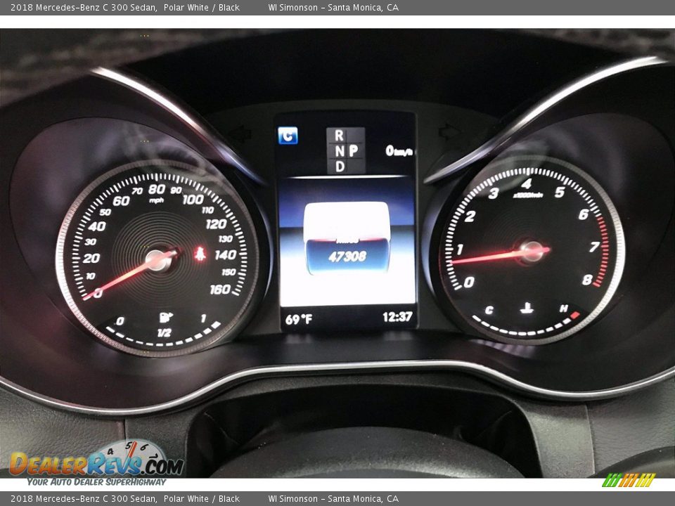 2018 Mercedes-Benz C 300 Sedan Polar White / Black Photo #23