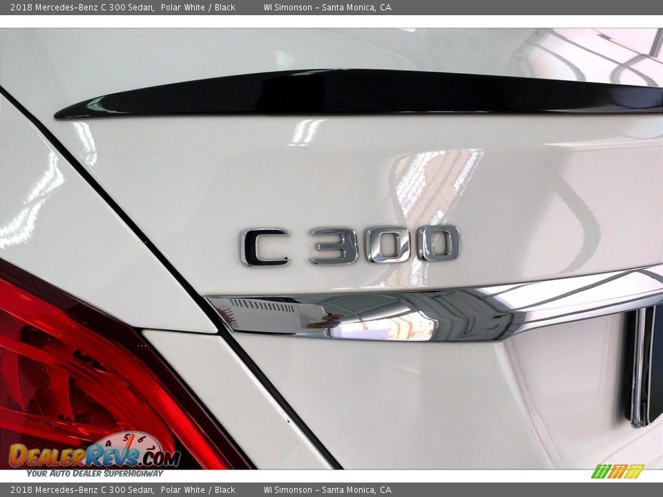 2018 Mercedes-Benz C 300 Sedan Polar White / Black Photo #31