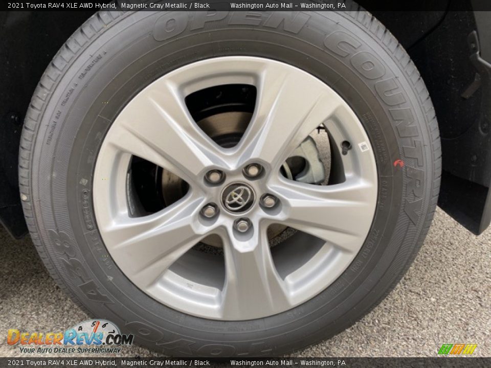 2021 Toyota RAV4 XLE AWD Hybrid Magnetic Gray Metallic / Black Photo #33
