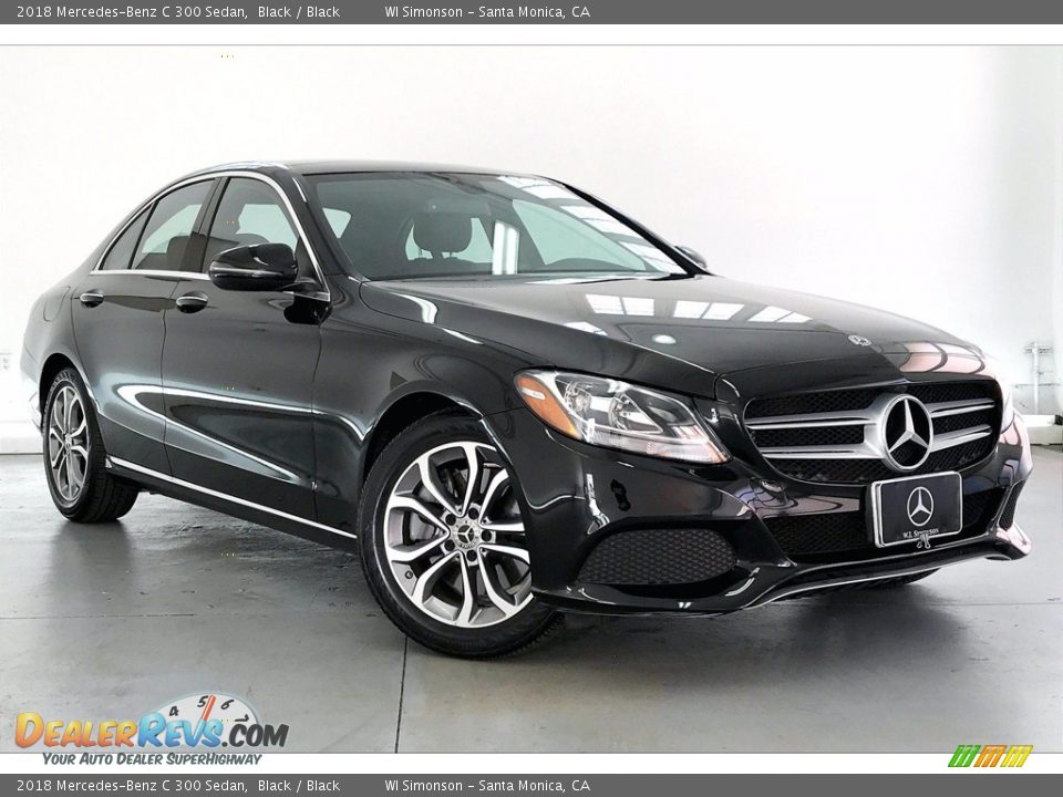 2018 Mercedes-Benz C 300 Sedan Black / Black Photo #34