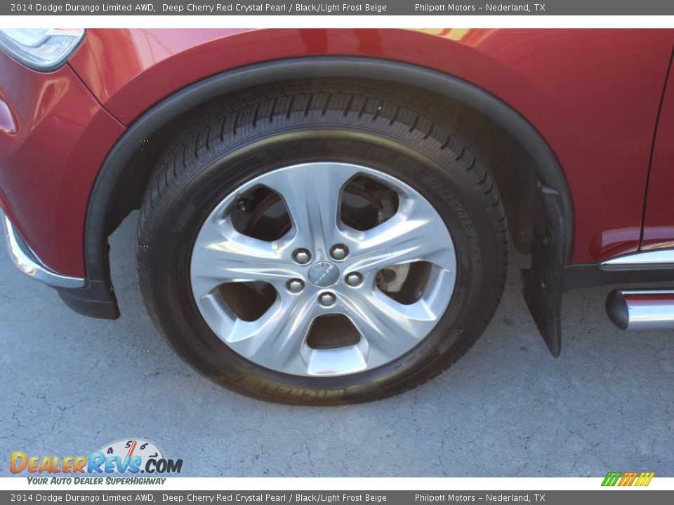 2014 Dodge Durango Limited AWD Deep Cherry Red Crystal Pearl / Black/Light Frost Beige Photo #6