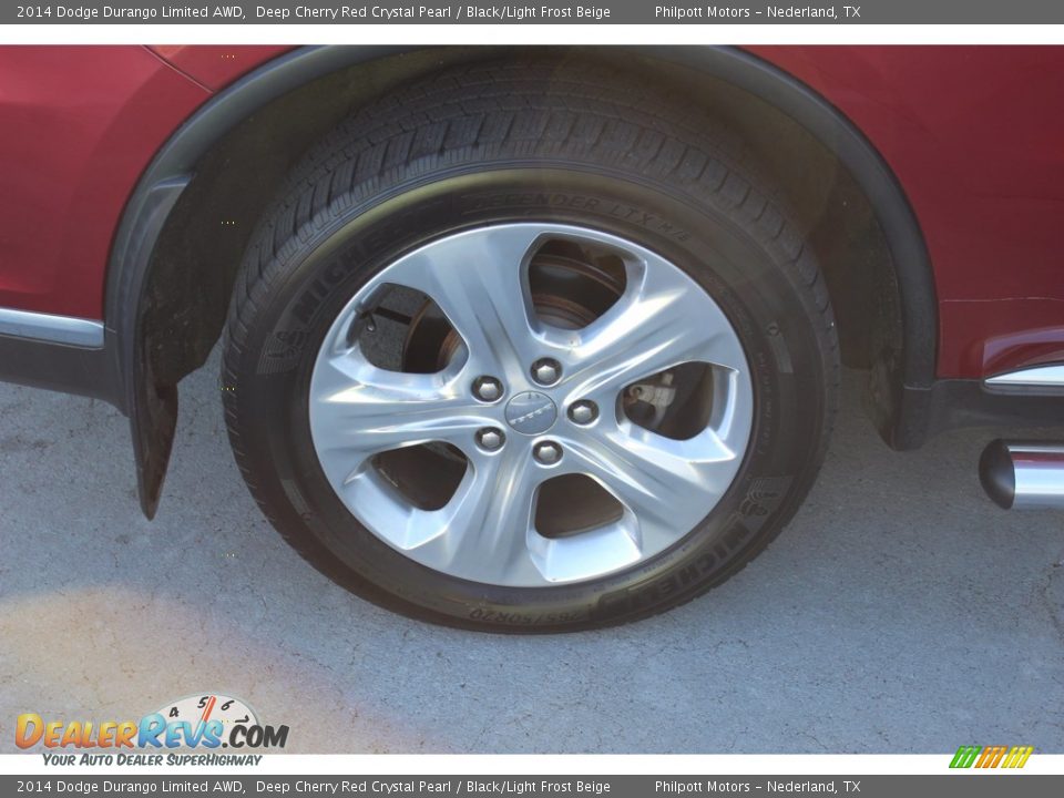 2014 Dodge Durango Limited AWD Deep Cherry Red Crystal Pearl / Black/Light Frost Beige Photo #12