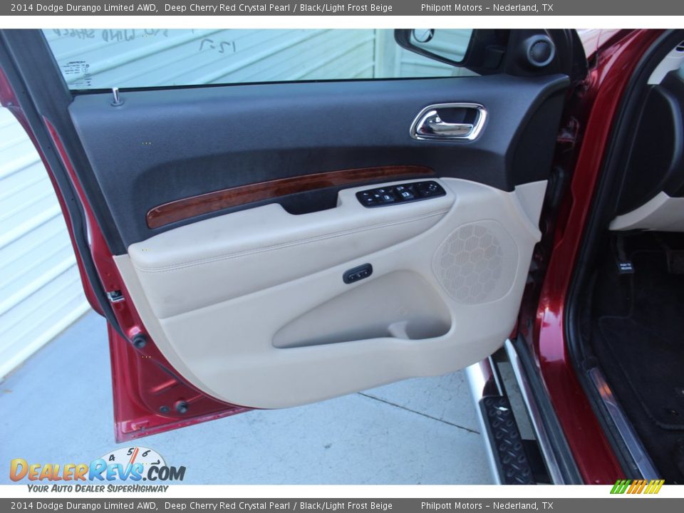 2014 Dodge Durango Limited AWD Deep Cherry Red Crystal Pearl / Black/Light Frost Beige Photo #14