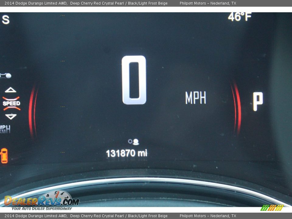 2014 Dodge Durango Limited AWD Deep Cherry Red Crystal Pearl / Black/Light Frost Beige Photo #19