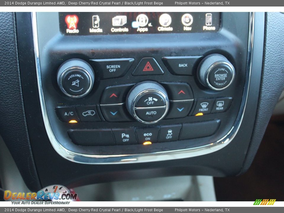 2014 Dodge Durango Limited AWD Deep Cherry Red Crystal Pearl / Black/Light Frost Beige Photo #21