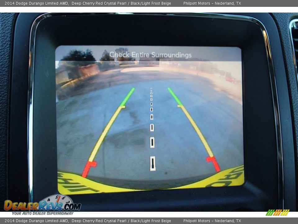 2014 Dodge Durango Limited AWD Deep Cherry Red Crystal Pearl / Black/Light Frost Beige Photo #23