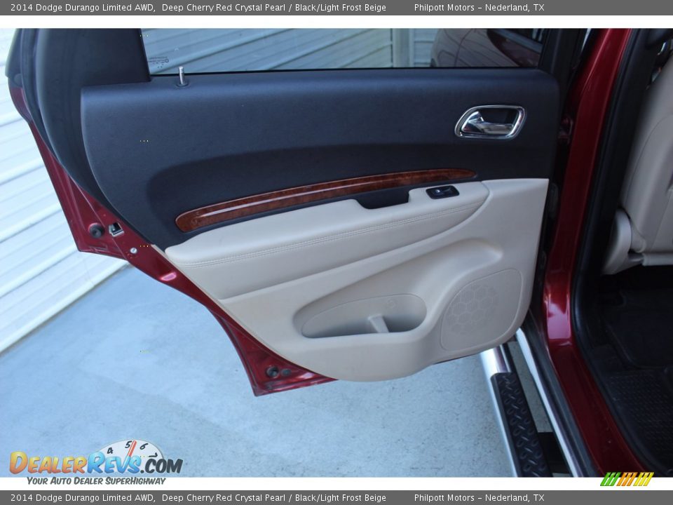 2014 Dodge Durango Limited AWD Deep Cherry Red Crystal Pearl / Black/Light Frost Beige Photo #24