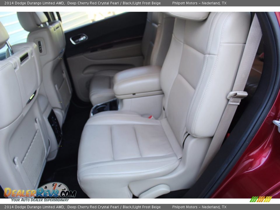 2014 Dodge Durango Limited AWD Deep Cherry Red Crystal Pearl / Black/Light Frost Beige Photo #25