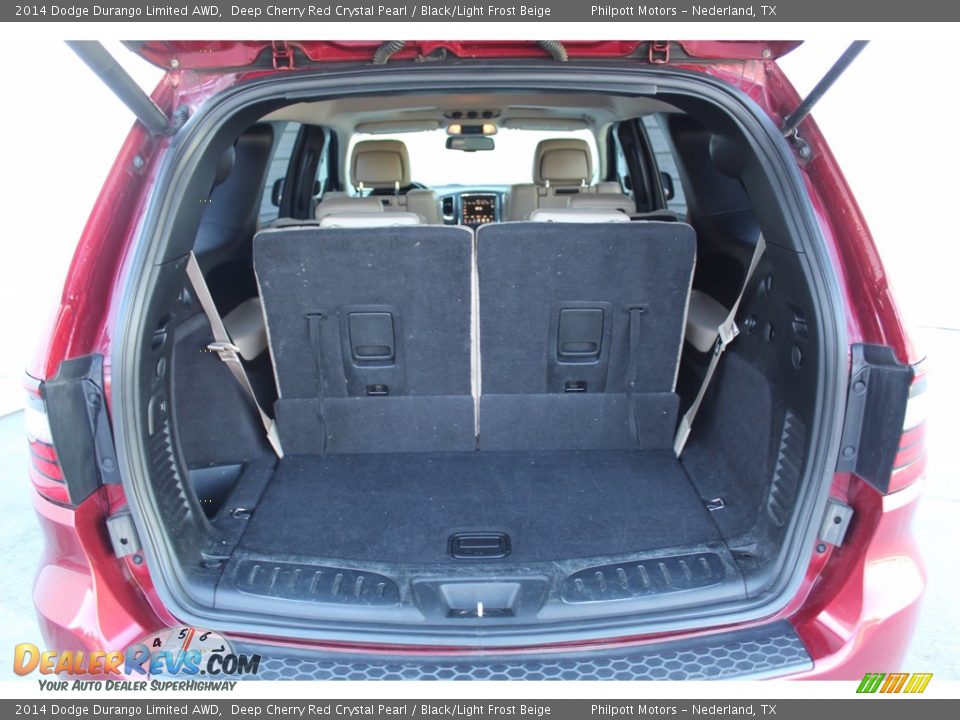 2014 Dodge Durango Limited AWD Deep Cherry Red Crystal Pearl / Black/Light Frost Beige Photo #28