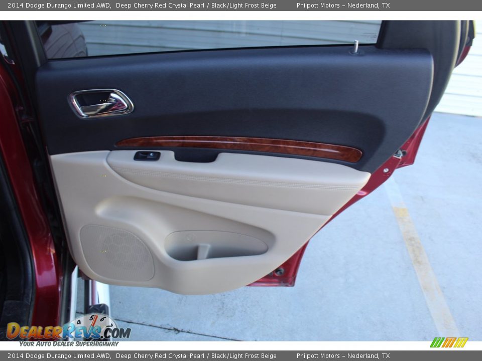 2014 Dodge Durango Limited AWD Deep Cherry Red Crystal Pearl / Black/Light Frost Beige Photo #29