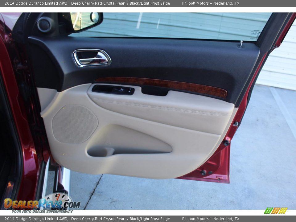 2014 Dodge Durango Limited AWD Deep Cherry Red Crystal Pearl / Black/Light Frost Beige Photo #31