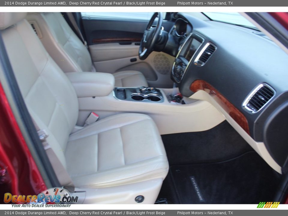 2014 Dodge Durango Limited AWD Deep Cherry Red Crystal Pearl / Black/Light Frost Beige Photo #32