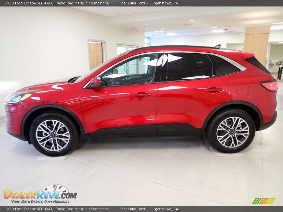 2020 Ford Escape SEL 4WD Rapid Red Metallic / Sandstone Photo #2