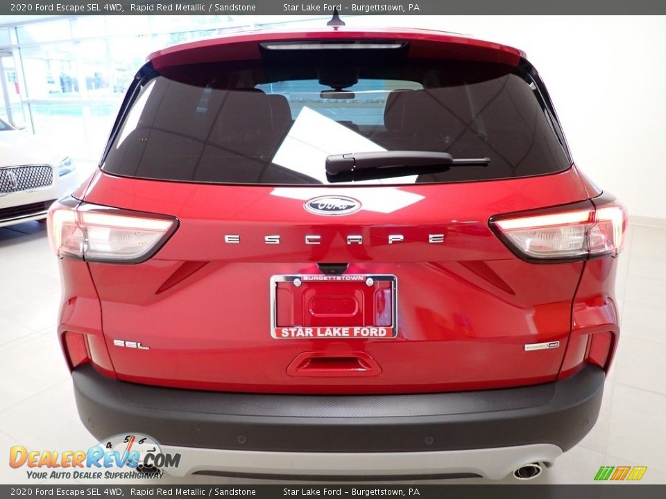 2020 Ford Escape SEL 4WD Rapid Red Metallic / Sandstone Photo #4
