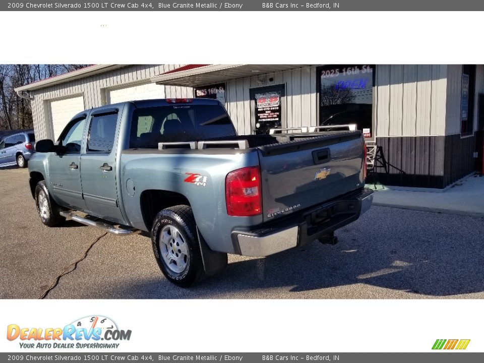 2009 Chevrolet Silverado 1500 LT Crew Cab 4x4 Blue Granite Metallic / Ebony Photo #4