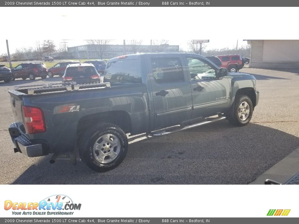 2009 Chevrolet Silverado 1500 LT Crew Cab 4x4 Blue Granite Metallic / Ebony Photo #6