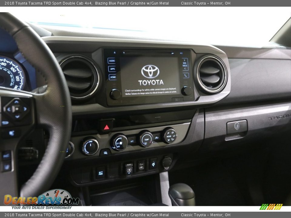 2018 Toyota Tacoma TRD Sport Double Cab 4x4 Blazing Blue Pearl / Graphite w/Gun Metal Photo #9
