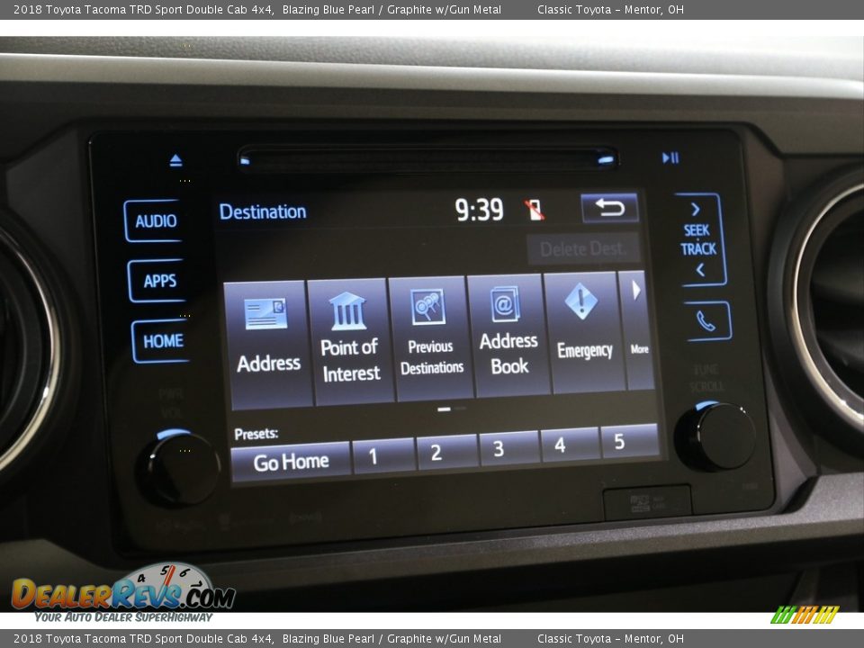 2018 Toyota Tacoma TRD Sport Double Cab 4x4 Blazing Blue Pearl / Graphite w/Gun Metal Photo #12