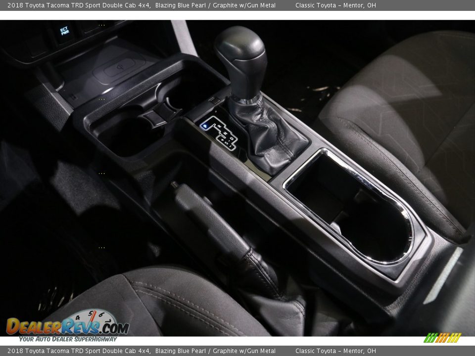 2018 Toyota Tacoma TRD Sport Double Cab 4x4 Blazing Blue Pearl / Graphite w/Gun Metal Photo #16