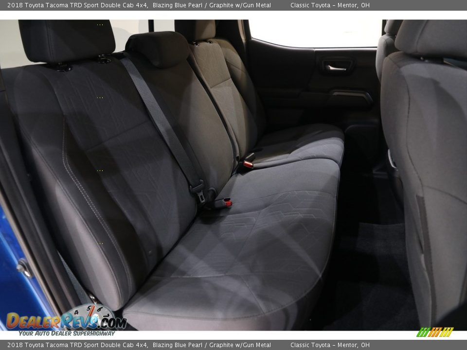 2018 Toyota Tacoma TRD Sport Double Cab 4x4 Blazing Blue Pearl / Graphite w/Gun Metal Photo #18