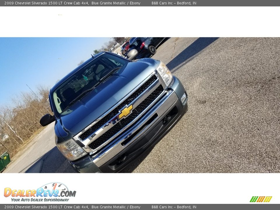 2009 Chevrolet Silverado 1500 LT Crew Cab 4x4 Blue Granite Metallic / Ebony Photo #20