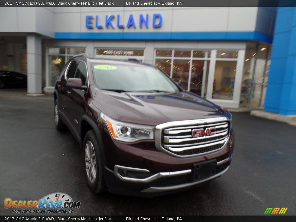 2017 GMC Acadia SLE AWD Black Cherry Metallic / Jet Black Photo #3