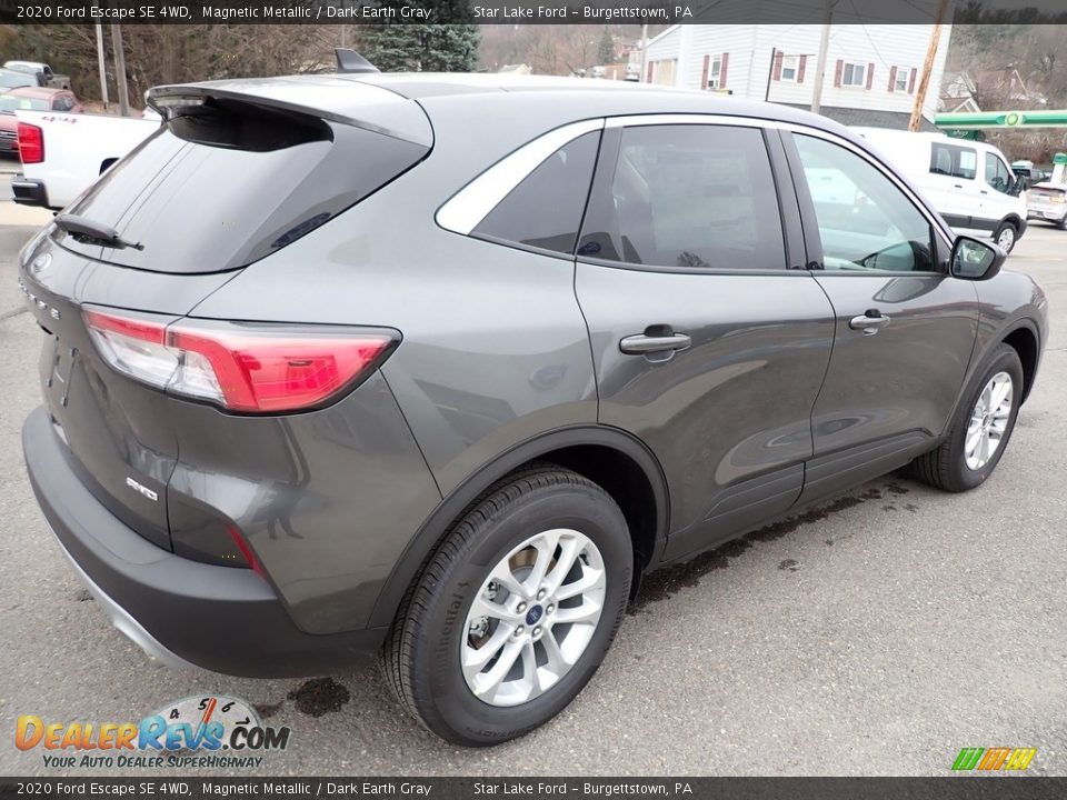 2020 Ford Escape SE 4WD Magnetic Metallic / Dark Earth Gray Photo #6