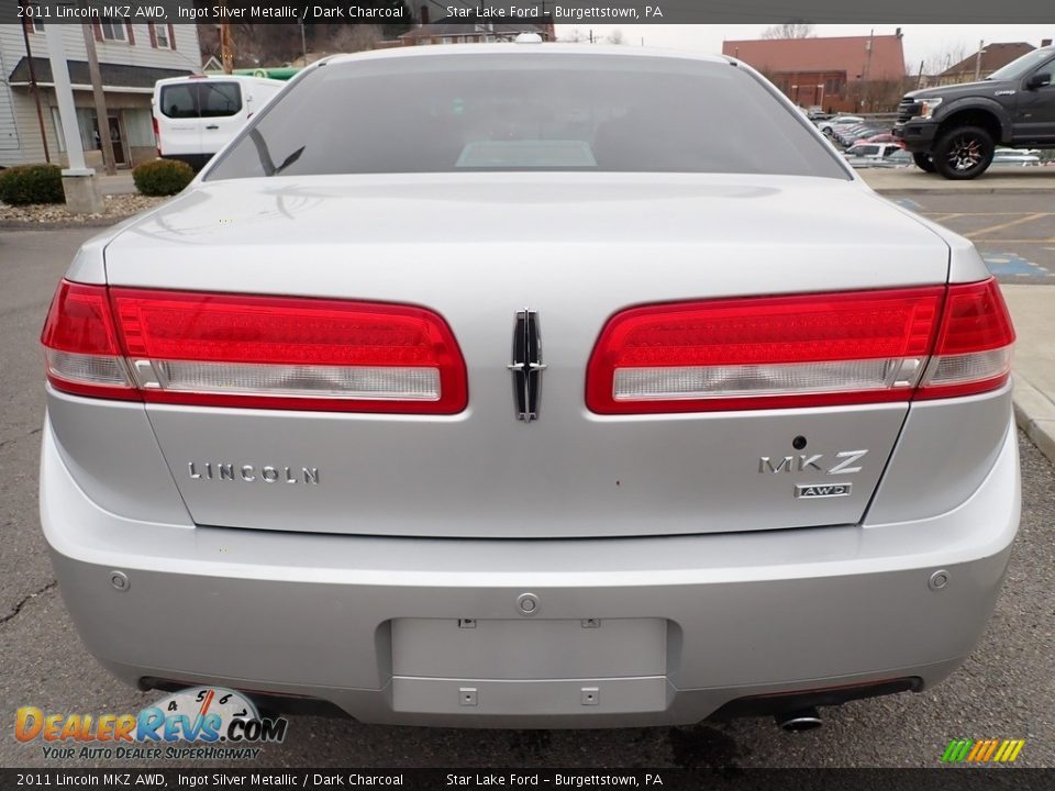 2011 Lincoln MKZ AWD Ingot Silver Metallic / Dark Charcoal Photo #4