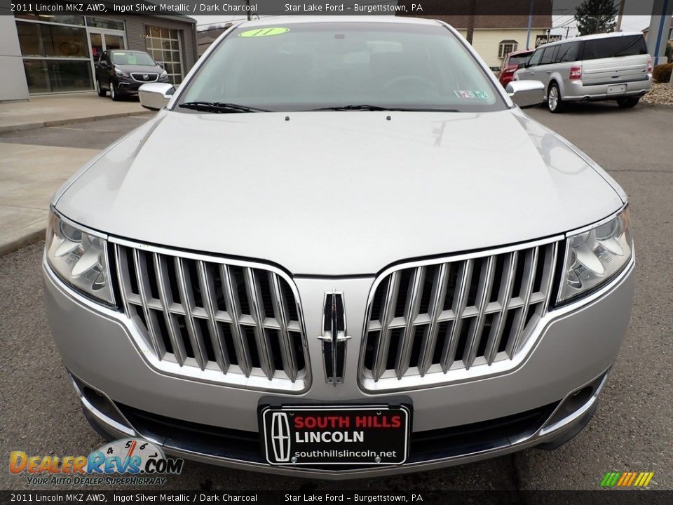 2011 Lincoln MKZ AWD Ingot Silver Metallic / Dark Charcoal Photo #8