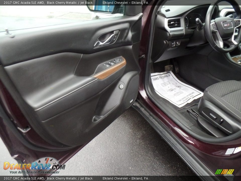 2017 GMC Acadia SLE AWD Black Cherry Metallic / Jet Black Photo #14