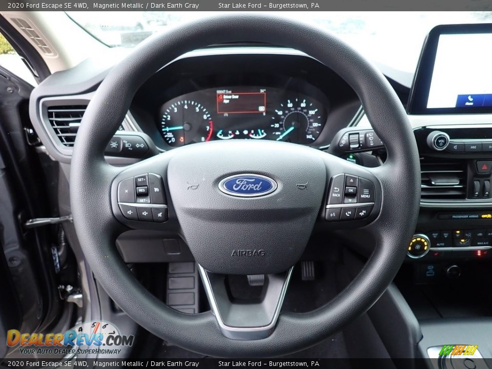 2020 Ford Escape SE 4WD Magnetic Metallic / Dark Earth Gray Photo #17