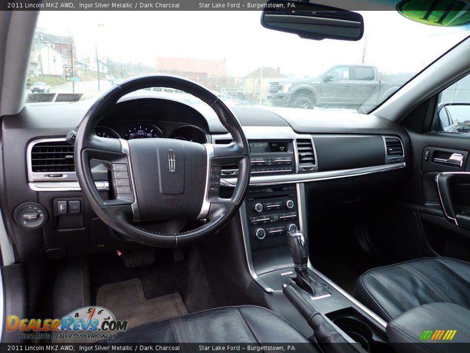 2011 Lincoln MKZ AWD Ingot Silver Metallic / Dark Charcoal Photo #12