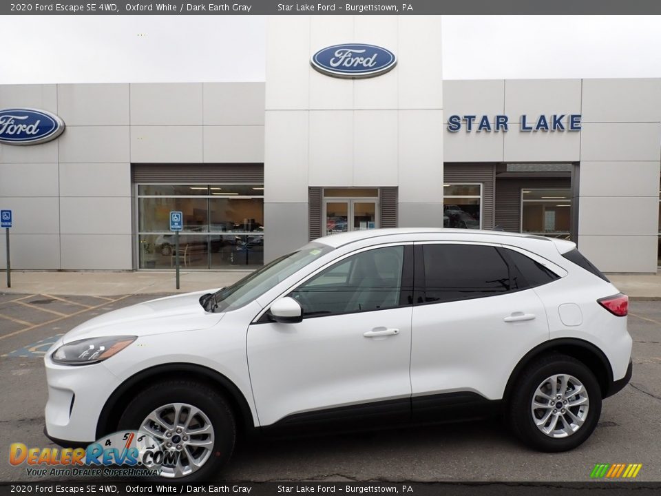 2020 Ford Escape SE 4WD Oxford White / Dark Earth Gray Photo #1