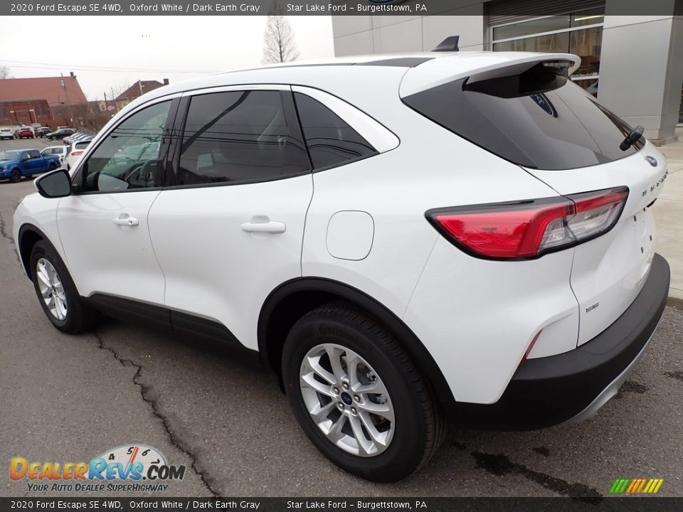 2020 Ford Escape SE 4WD Oxford White / Dark Earth Gray Photo #3