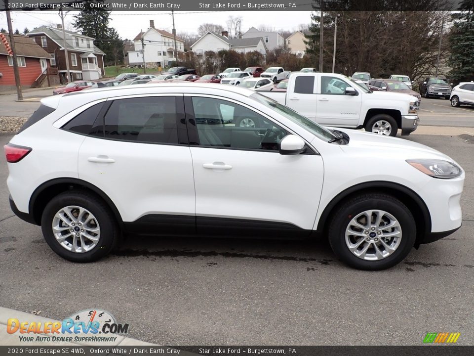 2020 Ford Escape SE 4WD Oxford White / Dark Earth Gray Photo #7