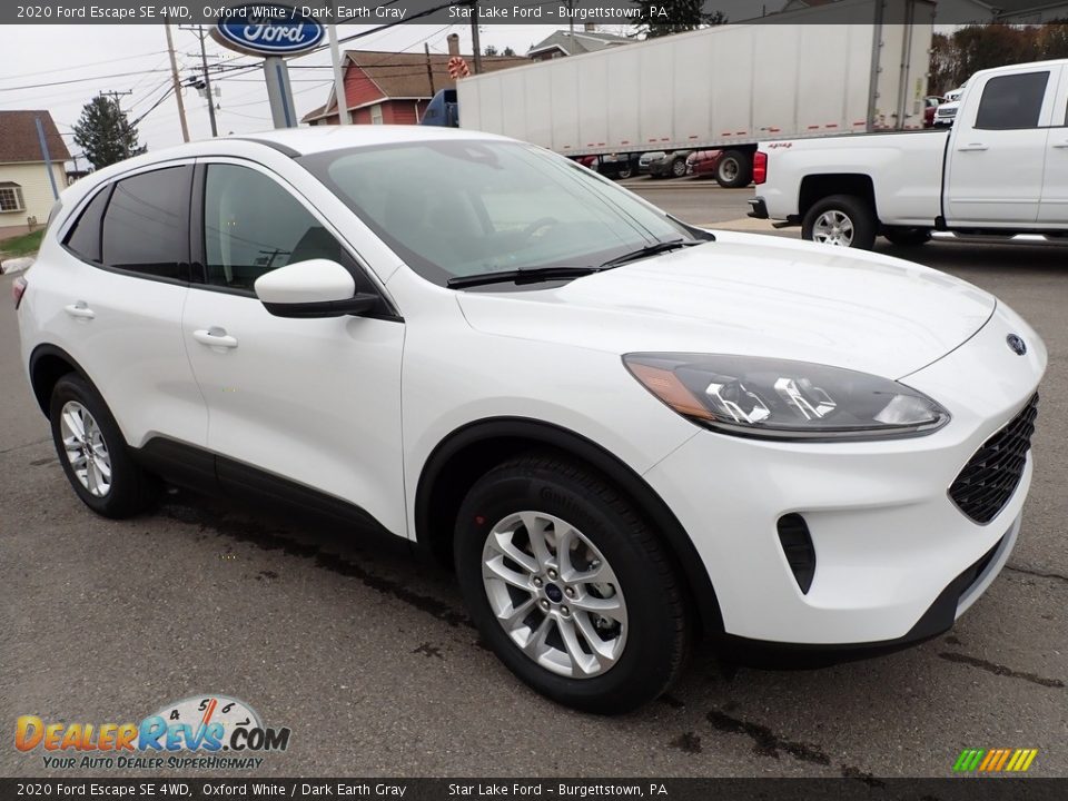 2020 Ford Escape SE 4WD Oxford White / Dark Earth Gray Photo #8