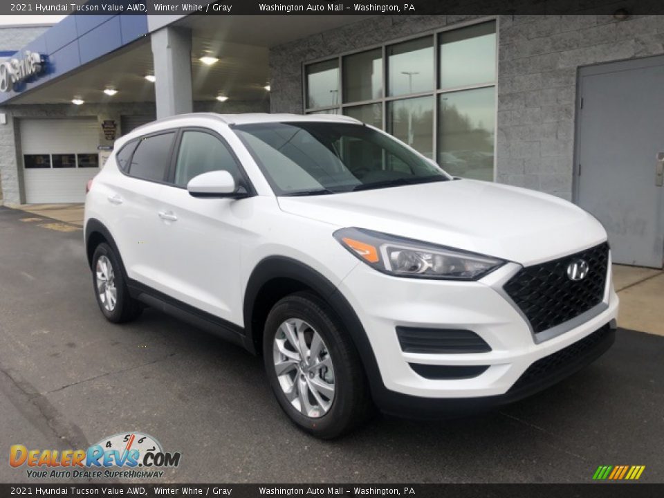 2021 Hyundai Tucson Value AWD Winter White / Gray Photo #1