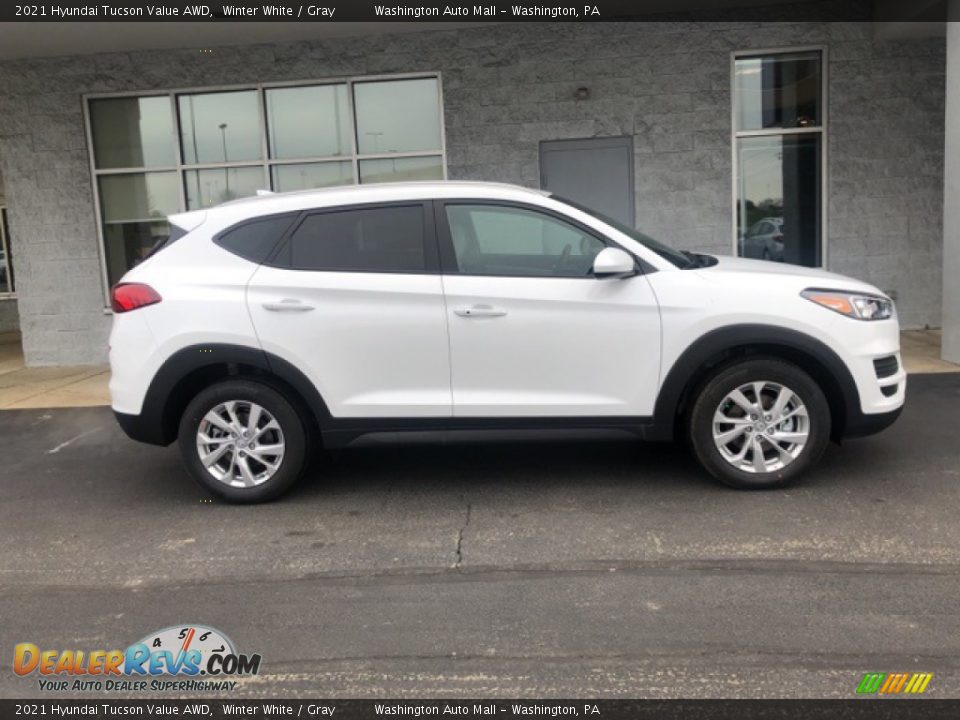 2021 Hyundai Tucson Value AWD Winter White / Gray Photo #2