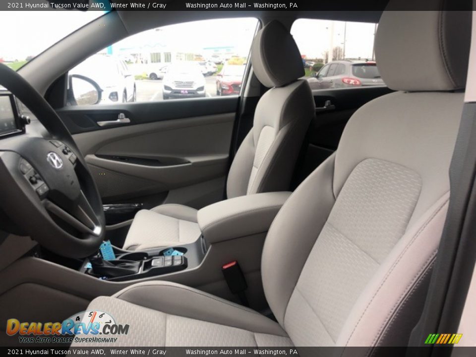 2021 Hyundai Tucson Value AWD Winter White / Gray Photo #7