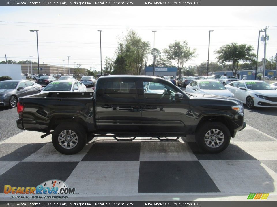 2019 Toyota Tacoma SR Double Cab Midnight Black Metallic / Cement Gray Photo #3