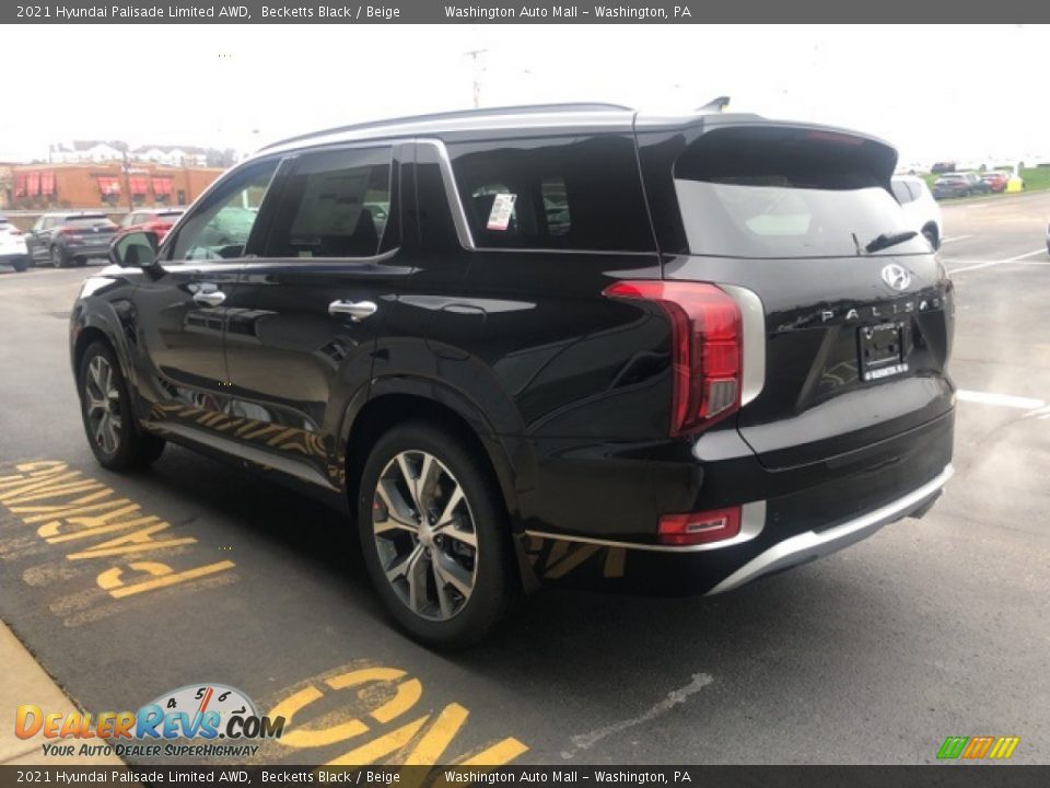 2021 Hyundai Palisade Limited AWD Becketts Black / Beige Photo #3